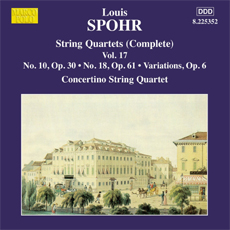 SPOHR: STRING QUARTETS NOS.10*18