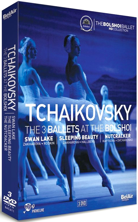 TCHAIKOVSKY: THE 3 BALLETS AT THE BOLSHOI (3DVD)