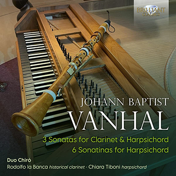 VANHAL: 3 SONATAS FOR CLARINET & HARPSICHORD